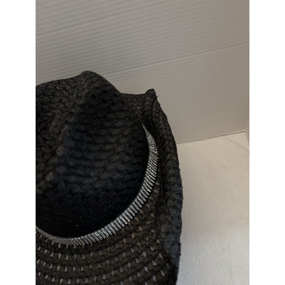 New Womens Madd Hatter Black Western hat adjustable headband 100% paper - Picture 6 of 10